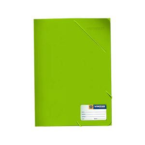 Fólder Carpeta A4 Con Liga Verde Limón