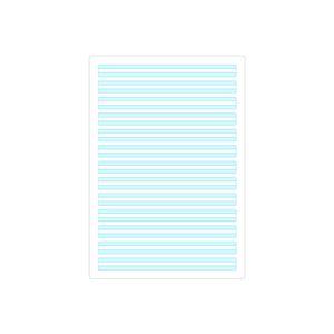 Cuaderno A4 Deluxe Junior 70gr. 80 Hojas Sombreado Triple Renglón Verde
