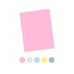 Papel Arco Iris A4 80gr. (Paquete X 50)  Colores Pastel