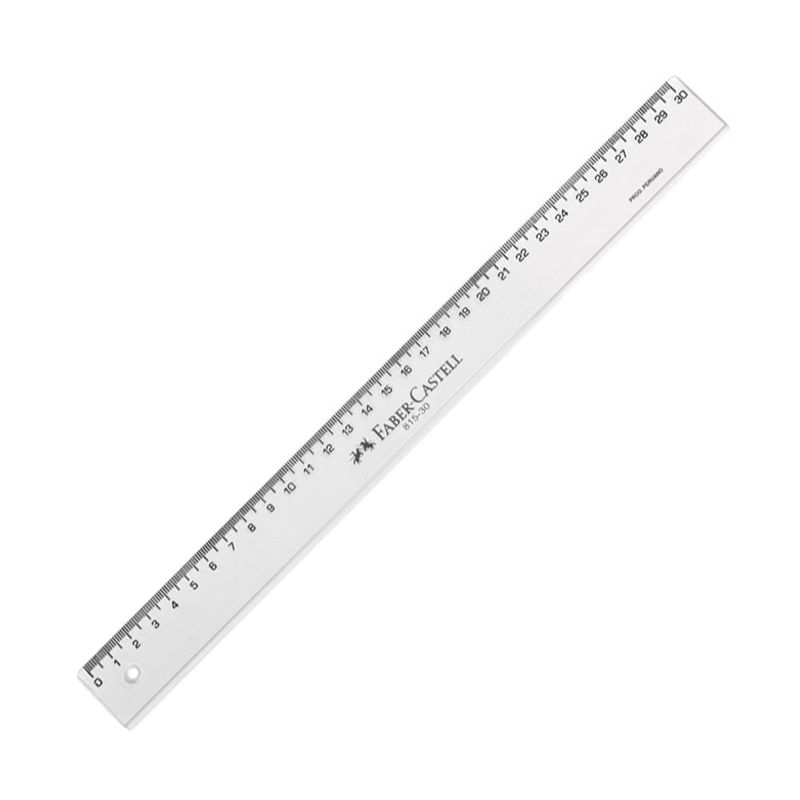 Regla Transparente Antideslizante 30cm. - Faber Castell