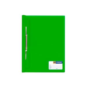 Fólder A4 Tapa Transparente Con Fastener Verde Claro