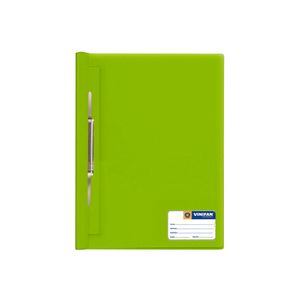 Fólder A4 Tapa Transparente Con Fastener Verde Limón