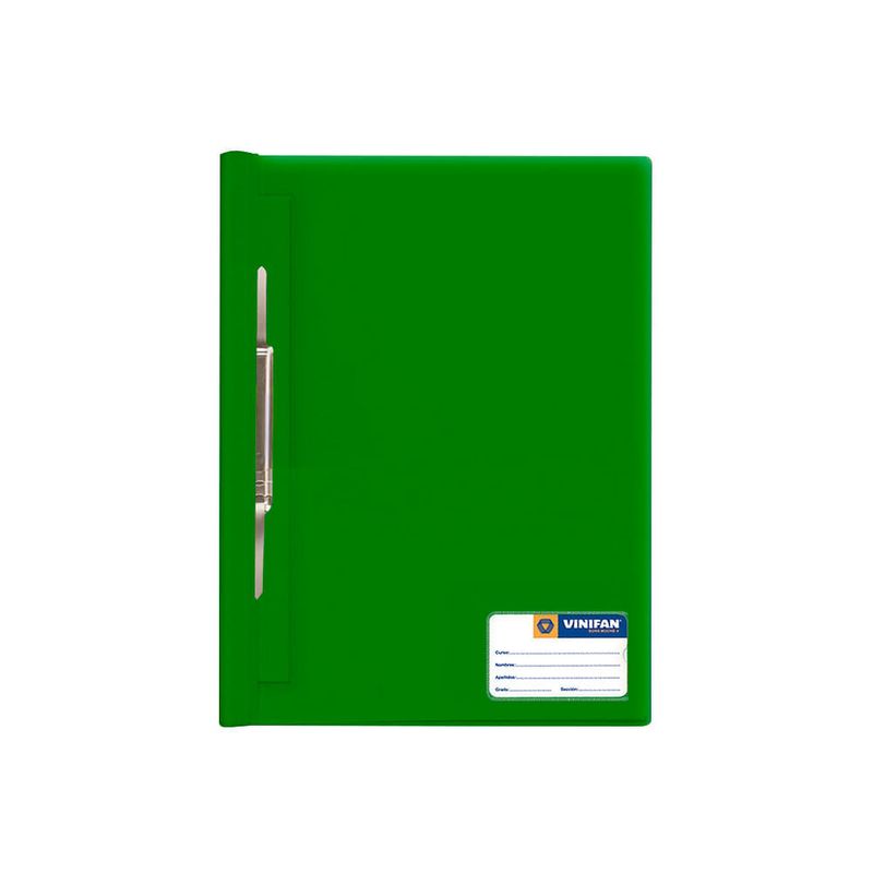 Folder-A4-Tapa-Transparente-Verde-Oscuro---Vinifan