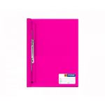 Fólder A4 con Tapa Transparente y Gusano Fucsia