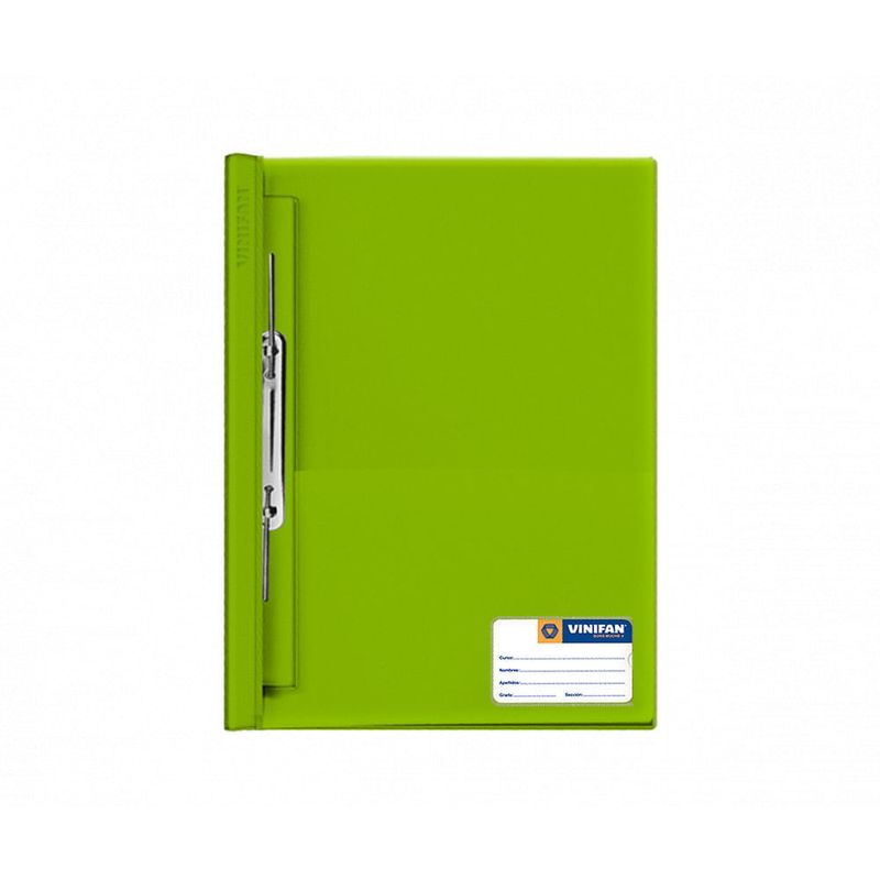 Folder-con-Fastener-de-Resorte-Verde-Limon-|-Tienda-Nutesa