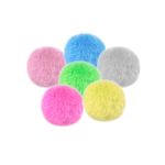 Pompones Grandes de Colores Surtidos Paquete de 6 Unidades