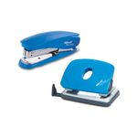 Engrapadora-Pollex-media-tira-y-perforador-smart-azul