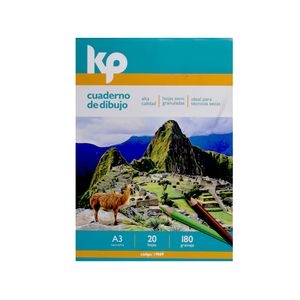 Block De Dibujo Profesional A3 Empastado (20 Hojas)