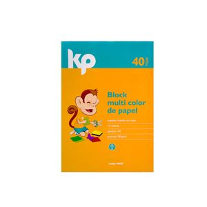 Block Multicolor De Papel A4 80gr. (40 Hojas)