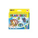 Glass Deco 10.5ml para vidrio x10 colores | Dos x Tres