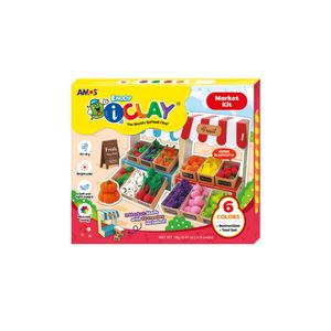 Masa Para Modelar I-Clay Set Mercado (X 6 Colores)