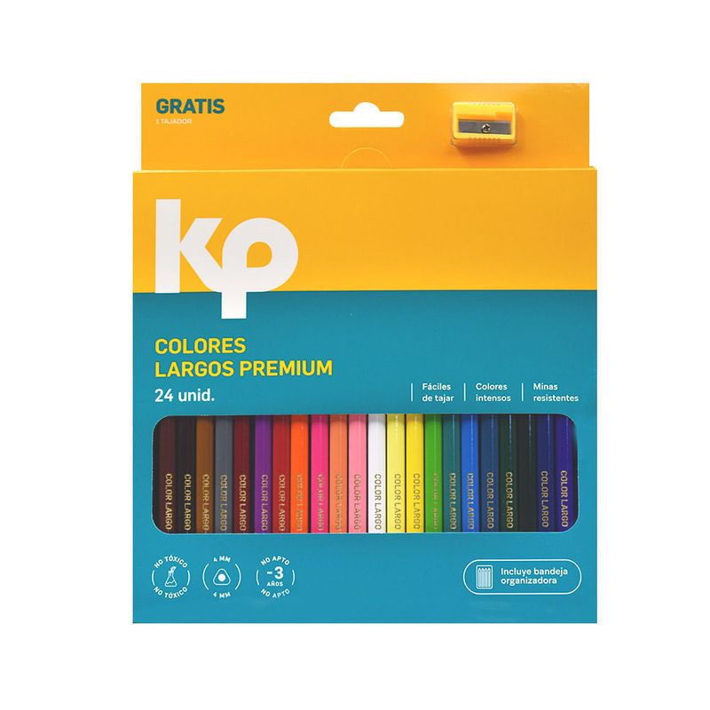 Lápices De Colores Largos Premium (Estuche X 24)