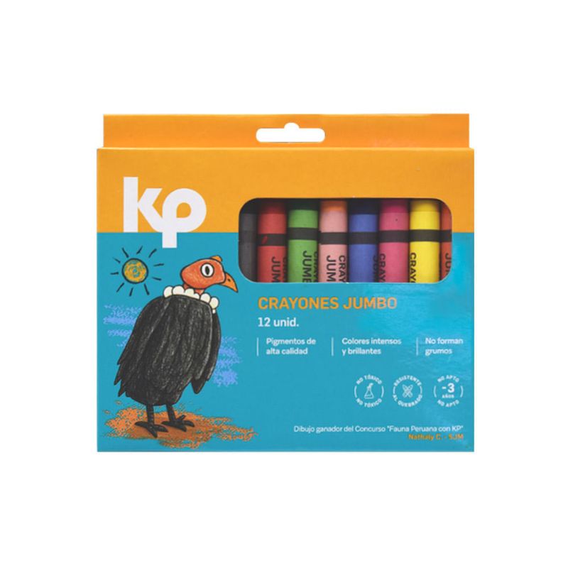 Crayones De Cera Jumbo (Estuche X 12)