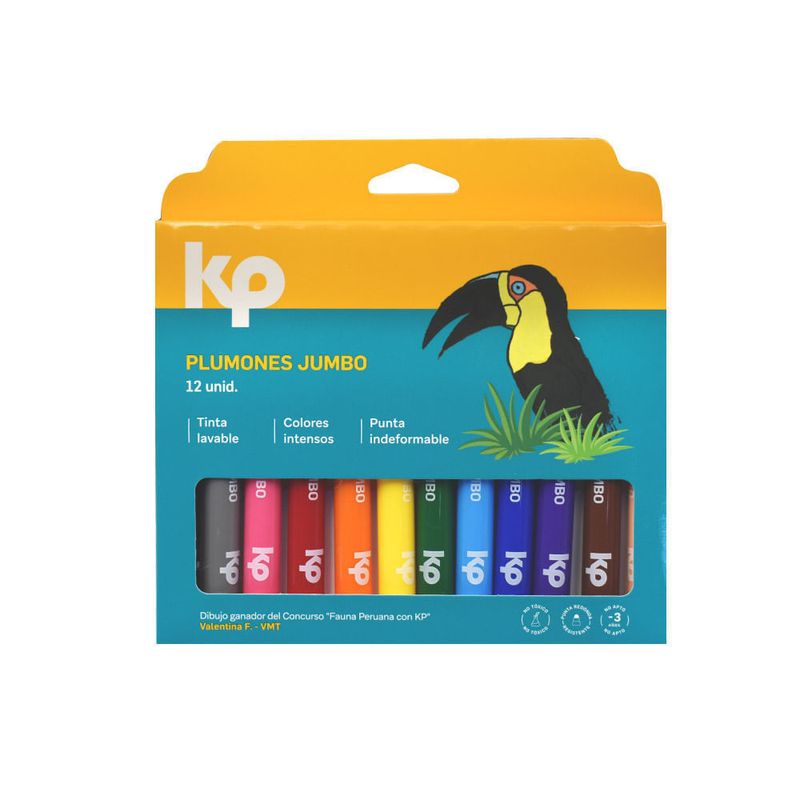 Plumones Jumbo (Estuche X 12)