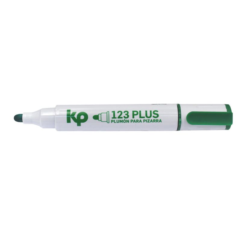 Marcador Para Pizarra 123 Plus Verde