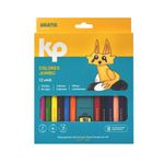 Lápices De Colores Jumbo (Estuche X 12)
