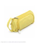 Cartuchera De Tela Con Tira Amarilla