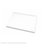 Block De Cartulina Blanca Con Atril Horizontal Anillado 32x24cm. 150gr. (24 Hojas)