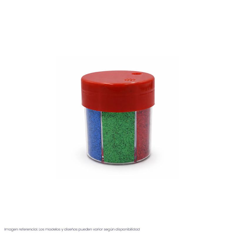Diamantina De 6 Colores Con Dispensador 167gr.