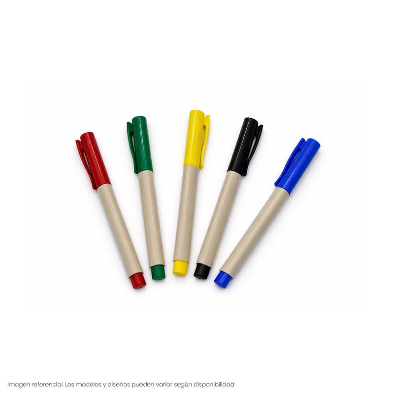Marcadores Para Tela Punta Redonda 1.4mm. Colores Surtidos (Estuche X 5)