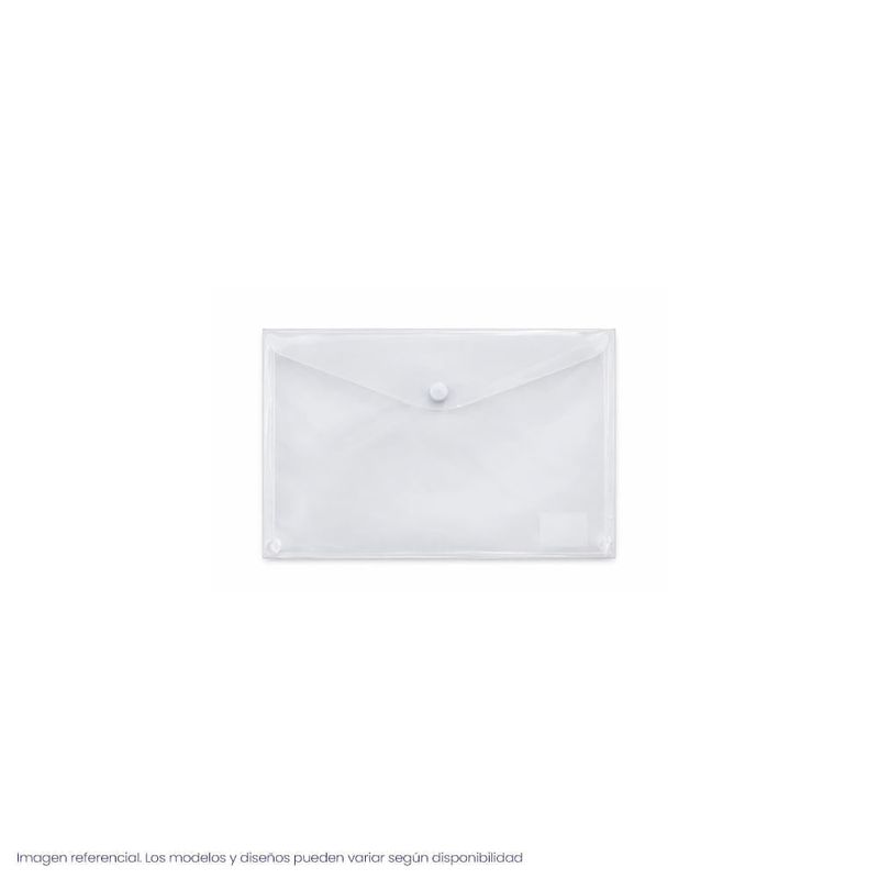 Sobre Porta Documentos Con Broche A5 Transparente